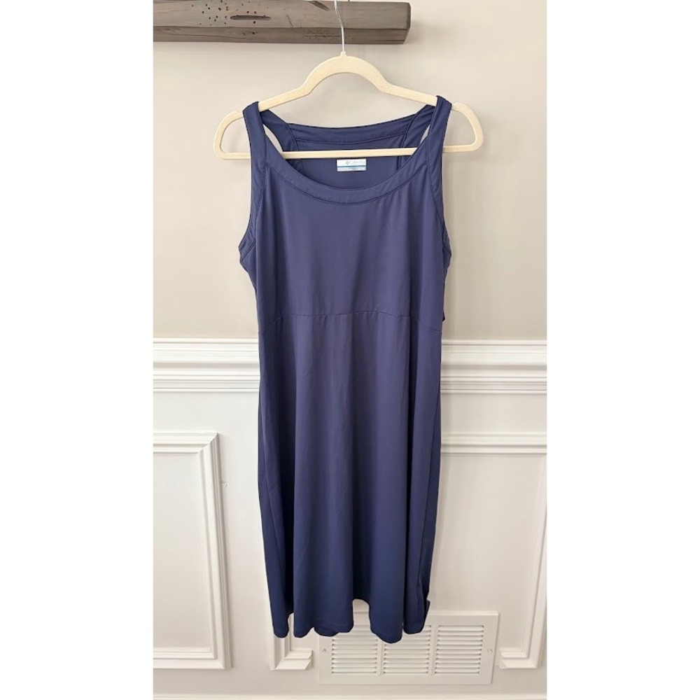 Columbia PFG Freezer II Dress Navy Blue Sleeveless Omni-Freeze XL Womens